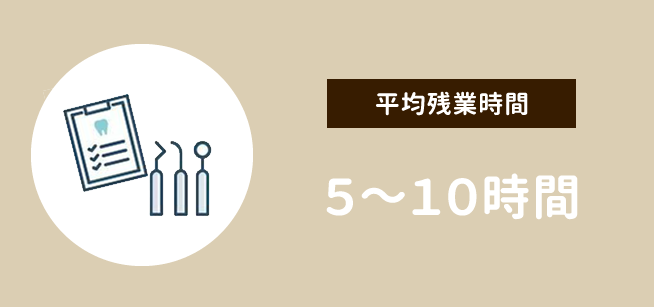 【平均残業時間】５～１０時間